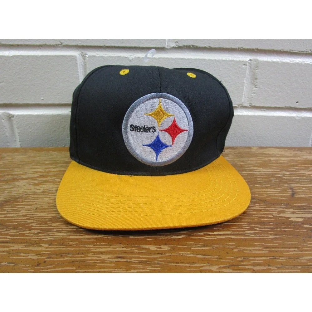 Vintage Pittsburgh‎ Steelers Hat Lot Of 3 Snap Back Youth Sized 1990's Football